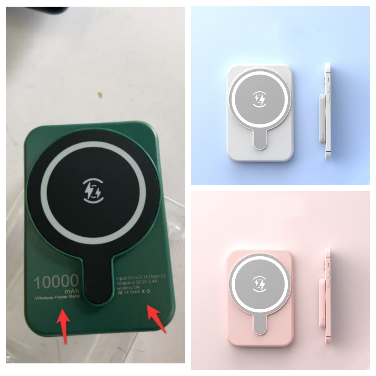 Magnetic Wireless Power Bank — Mini Portable Fast Charging 5000mAh & 10000mAh