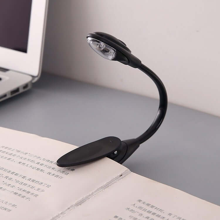 Mini Clip-On LED Book Light — Portable Reading Light for Books, Kindle & Desk