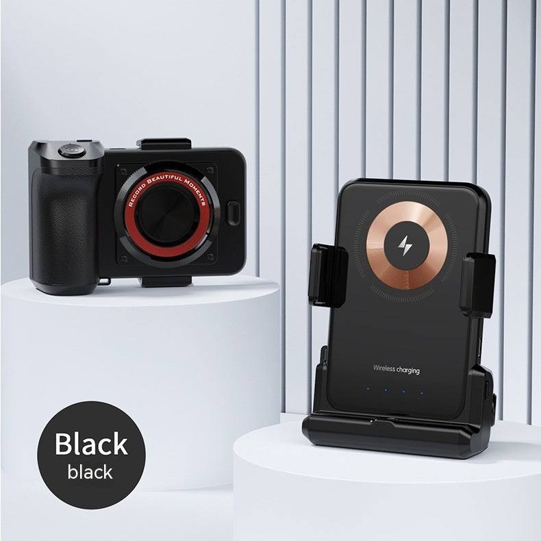 Magnetic Wireless Charger Stand with Bluetooth Camera for Ultimate Convenience