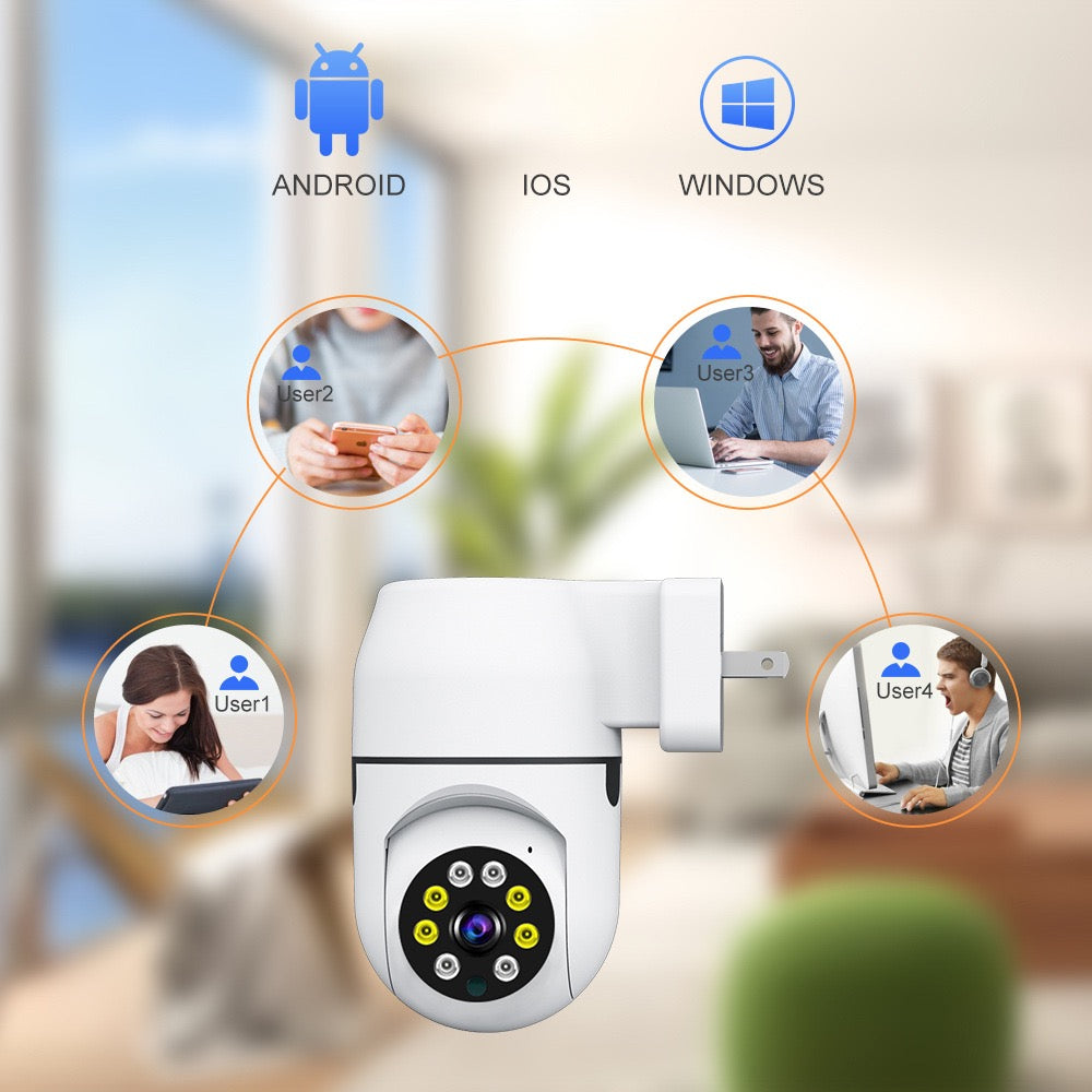 1080P WiFi PTZ Security Camera — Auto Tracking, Night Vision & 2-Way Audio