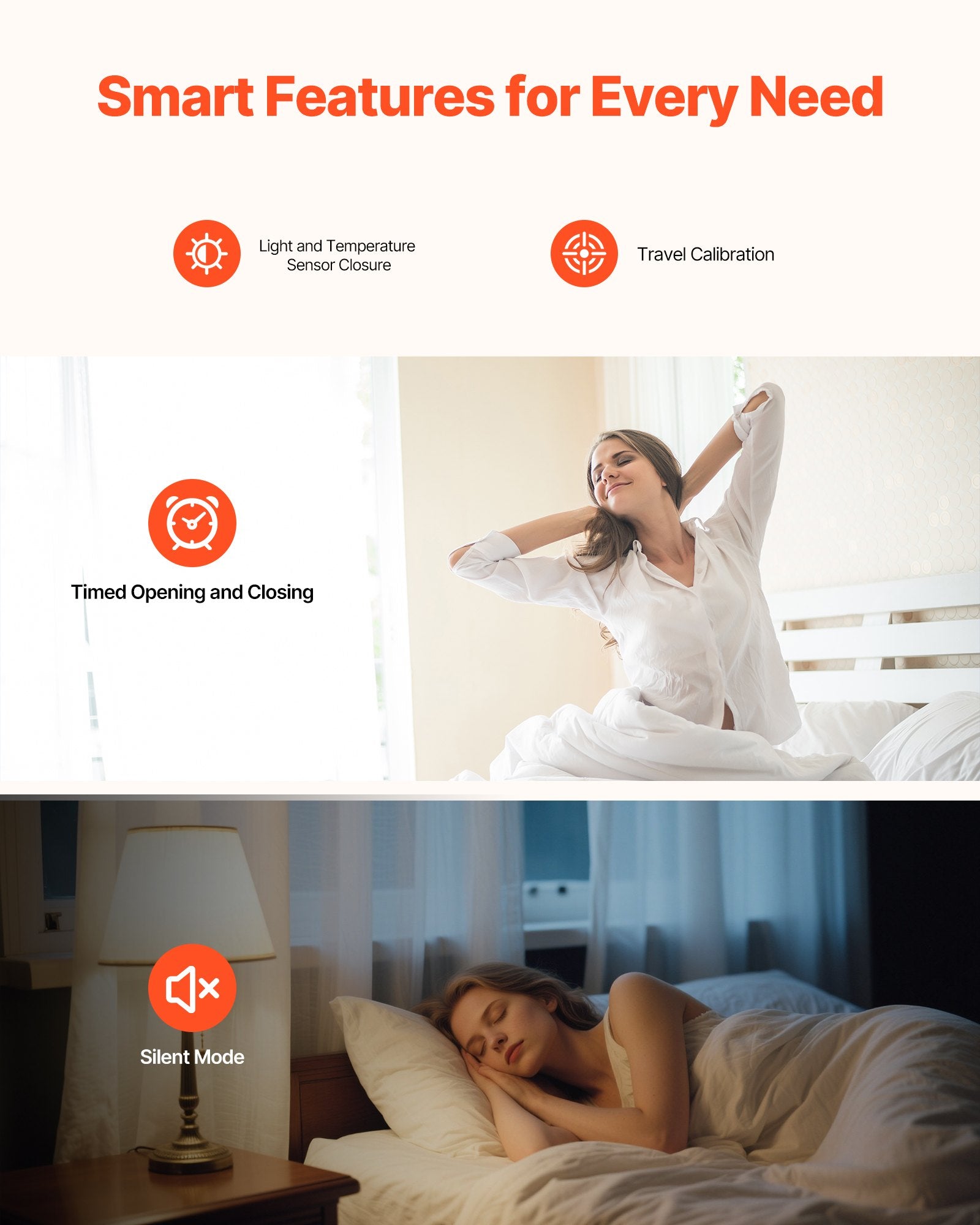 Smart Automatic Curtain Opener — App, Remote & Voice Control, Alexa & Google Home