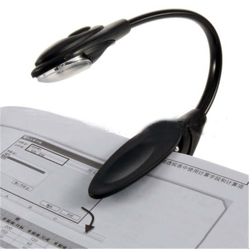 Mini Clip-On LED Book Light — Portable Reading Light for Books, Kindle &amp; Desk