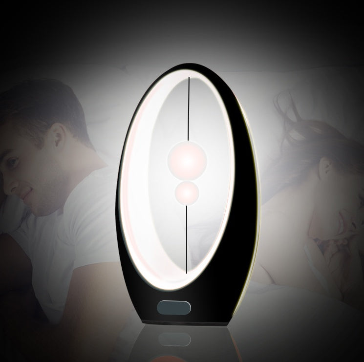 Star moon art night light warm glow bedroom decor