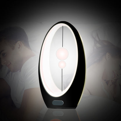 Star moon art night light warm glow bedroom decor