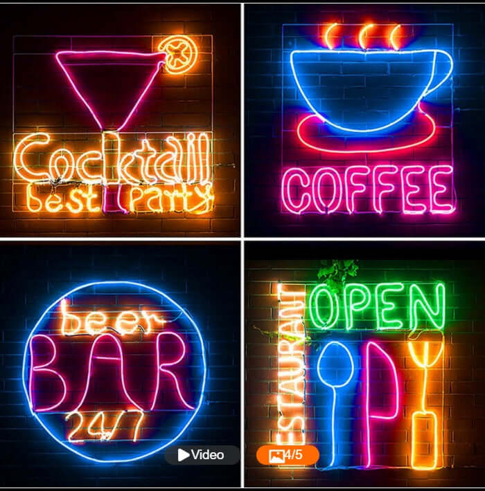 RGB LED neon light strip 220V IP65 waterproof flexible rope