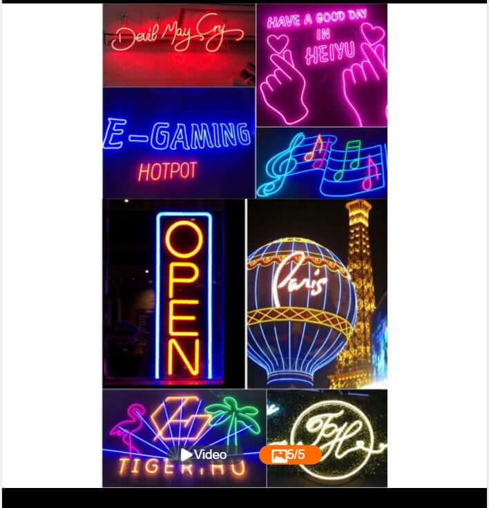 RGB LED neon rope light strip 220V flexible outdoor decor