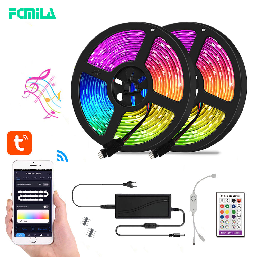 LED Strip Lights 5050 RGB - 5M Dimmable Flexible Light Ribbon