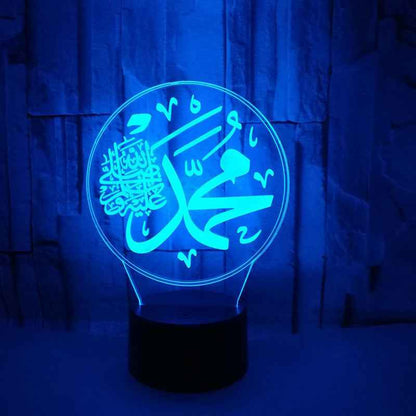 3D Religious Night Light — 7 &amp; 16 Color LED Lamp with Remote