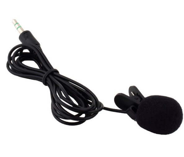 Lavalier Condenser Microphone — 3.5mm Clip-On Mic for Phone, Camera &amp; PC