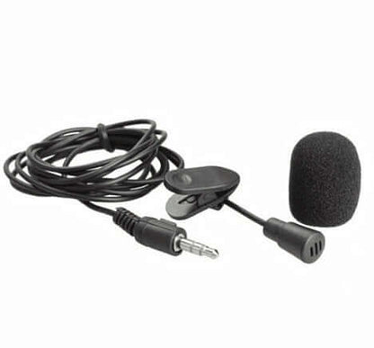Lavalier Condenser Microphone — 3.5mm Clip-On Mic for Phone, Camera &amp; PC