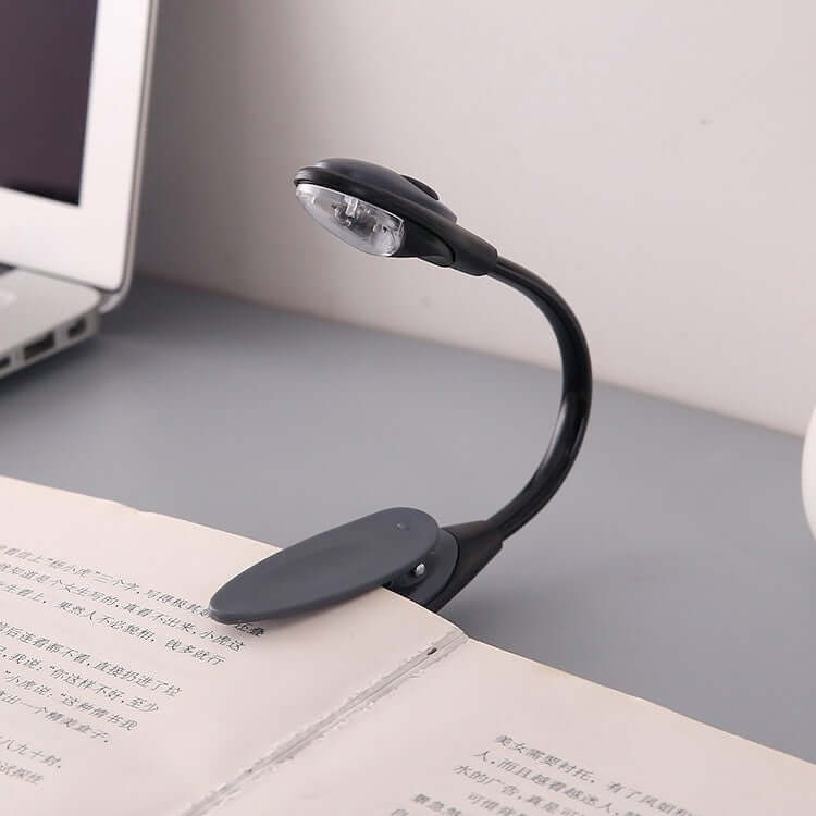 Mini Clip-On LED Book Light — Portable Reading Light for Books, Kindle &amp; Desk