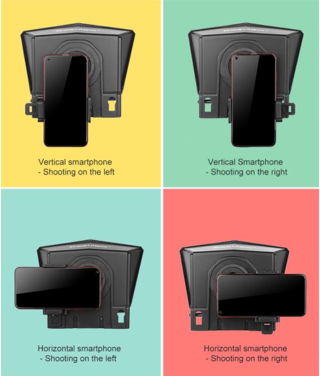 Portable phone teleprompter colorful adapter rings set 