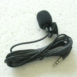 Lavalier Condenser Microphone — 3.5mm Clip-On Mic for Phone, Camera &amp; PC
