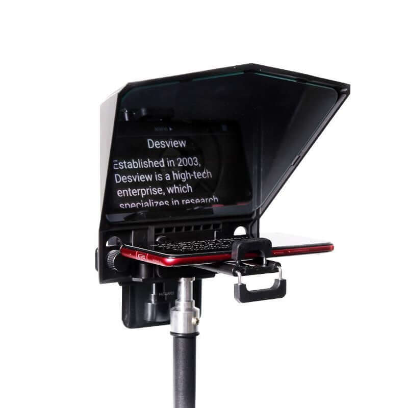Portable phone teleprompter universal camera adapter kit