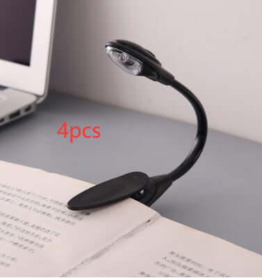 Mini Clip-On LED Book Light — Portable Reading Light for Books, Kindle &amp; Desk