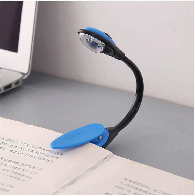 Mini Clip-On LED Book Light — Portable Reading Light for Books, Kindle &amp; Desk