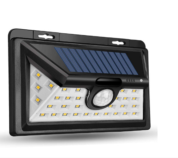Solar Motion Sensor Light — Outdoor Waterproof Wall Lamp with 3 Modes