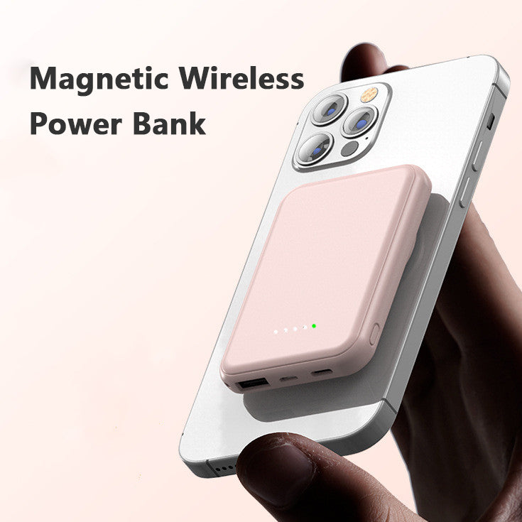 Magnetic Wireless Power Bank — Mini Portable Fast Charging 5000mAh &amp; 10000mAh