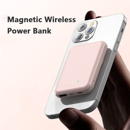 Magnetic Wireless Power Bank — Mini Portable Fast Charging 5000mAh &amp; 10000mAh