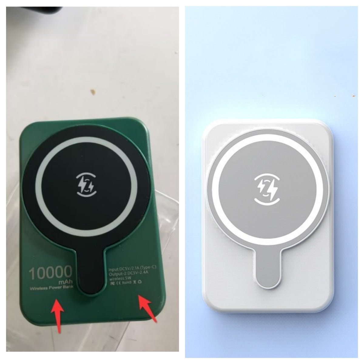 Magnetic Wireless Power Bank — Mini Portable Fast Charging 5000mAh &amp; 10000mAh